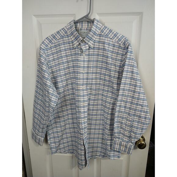 L.L. Bean Men's 16-32 Oxford Shirt Traditional Fit Collared Button Long... - Picture 1 of 8